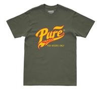 Pure Racer Pure Flames Short Sleeve T-shirt Green 3XL Men