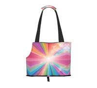 Pure Rainbow Printed pet Shoulder Bag - Foldable Design, Small cat and Dog Travel Bag