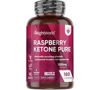 Pure Raspberry Ketones Capsules 1200mg - 180 Capsules - 6 Months Supply
