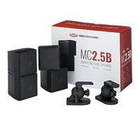 Pure Resonance Audio MC2.5B - Mini Cube Speaker 2.5 inch Swivel Surround Sound (Pair, Black)