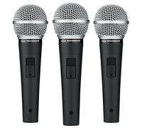 Pure Resonance Audio UC1S Ultra-Clear? Dynamic Vocal Microphone 3 pack