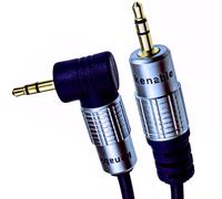 PURE Right Angle 3.5mm Stereo Jack to Jack Cable Gold 2m