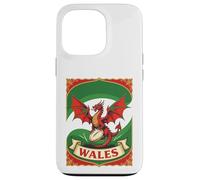 Pure Rugby Spirit Red Dragon Motif Case for iPhone 13 Pro