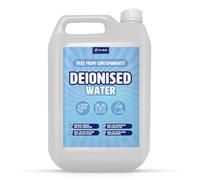 Pure Safe Deionised Water 5 Litre Mineral-Free Water for Car Batteries, Steam Irons, Cleaning & Laboratory Use, No Impurities, Multi-Purpose Distilled Water Alternative