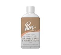 Pure Scented 100ml Fragrance Oil - 550+ Scents, Vegan & Cruelty-Free, for Candles, Soaps, Slime, Diffusers, Cosmetics, Wax Melts & DIY Crafts (1 x 100ml, Cinnamon Bark & White Ginger)