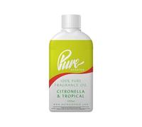 Pure Scented 100ml Fragrance Oil - 550+ Scents, Vegan & Cruelty-Free, for Candles, Soaps, Slime, Diffusers, Cosmetics, Wax Melts & DIY Crafts (1 x 100ml, Citronella & Tropical)