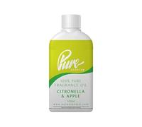 Pure Scented 100ml Fragrance Oil - 550+ Scents, Vegan & Cruelty-Free, for Candles, Soaps, Slime, Diffusers, Cosmetics, Wax Melts & DIY Crafts (1 x 100ml, Citronella & Apple)