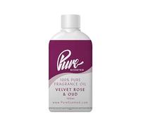 Pure Scented 100ml Fragrance Oil - Vegan & Cruelty-Free, for Candles, Soaps, Slime, Diffusers, Cosmetics, Wax Melts & DIY Crafts (1 x 100ml, Velvet Rose & Oud)