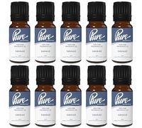 Pure Scented 100ml Fragrance Oils - 10 x 10ml Suitable for Candles, Soaps, Slime, Diffusers, Cosmetics, Wax Melts, Designer (10 x 10ml, Savage)