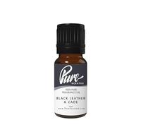 Pure Scented 10ml Fragrance Oils - 1 x 10ml Suitable for Candles, Soaps, Slime, Diffusers, Cosmetics, Wax Melts, Designer (1 x 10ml, Black Leather & Cade)