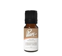 Pure Scented 10ml Fragrance Oils - 1 x 10ml Suitable for Candles, Soaps, Slime, Diffusers, Cosmetics, Wax Melts, Designer (1 x 10ml, Cinnamon Bark & White Ginger)