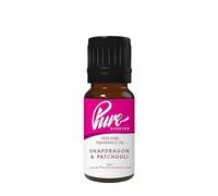 Pure Scented 10ml Fragrance Oils - 1 x 10ml Suitable for Candles, Soaps, Slime, Diffusers, Cosmetics, Wax Melts, Designer (1 x 10ml, Snapdragon & Patchouli)