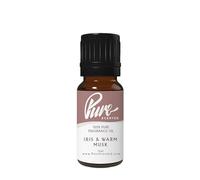 Pure Scented 10ml Fragrance Oils - 1 x 10ml Suitable for Candles, Soaps, Slime, Diffusers, Cosmetics, Wax Melts, Designer (1 x 10ml, Iris & Warm Musk)