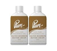 Pure Scented 200ml Fragrance Oils - Vegan & Cruelty-Free, for Candles, Soaps, Slime, Diffusers, Cosmetic, Wax Melts & DIY Crafts (2 x 100ml, Salted Bourbon Buttercream)