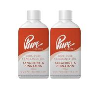 Pure Scented 200ml Fragrance Oils - Vegan & Cruelty-Free, for Candles, Soaps, Slime, Diffusers, Cosmetic, Wax Melts & DIY Crafts (2 x 100ml, Tangerine & Cinnamon)