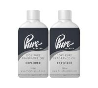 Pure Scented 200ml Fragrance Oils - Vegan & Cruelty-Free, for Candles, Soaps, Slime, Diffusers, Cosmetic, Wax Melts & DIY Crafts (2 x 100ml, Explorer)