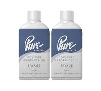 Pure Scented 200ml Fragrance Oils - Vegan & Cruelty-Free, for Candles, Soaps, Slime, Diffusers, Cosmetic, Wax Melts & DIY Crafts (2 x 100ml, Savage)