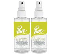 "Pure Scented 200ml Room & Fabric Sprays 2 x 100ml Suitable For Home, Car, Caravan, Work, Gym Bags, Odour Eliminators (2 x 100ml, Citronella)"