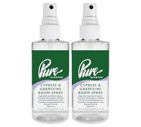 "Pure Scented 200ml Room & Fabric Sprays 2 x 100ml Suitable For Home, Car, Caravan, Work, Gym Bags, Odour Eliminators (2 x 100ml, Cypress & Grapevine)"