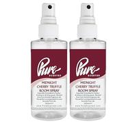 Pure Scented 200ml Room & Fabric Sprays 2 x 100ml Suitable For Home, Car, Caravan, Work, Gym Bags, Odour Eliminators (2 x 100ml, Midnight Cherry Truffle)