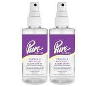 Pure Scented 200ml Room & Fabric Sprays 2 x 100ml Suitable For Home, Car, Caravan, Work, Gym Bags, Odour Eliminators (2 x 100ml, Vanilla Patchouli)