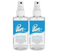 Pure Scented 200ml Room & Fabric Sprays 2 x 100ml Suitable For Home, Car, Caravan, Work, Gym Bags, Odour Eliminators (2 x 100ml, Sea Breeze)