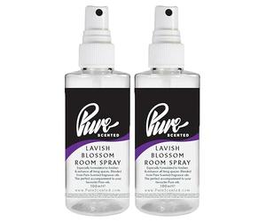 "Pure Scented 200ml Room & Fabric Sprays 2 x 100ml Suitable For Home, Car, Caravan, Work, Gym Bags, Odour Eliminators (2 x 100ml, Lavish Blossom)"