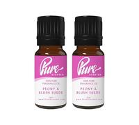 Pure Scented 20ml Fragrance Oils - 2 x 10ml Suitable for Candles, Soaps, Crafting, Diffusers, Cosmetics, Wax Melts, Designer (2 x 10ml, Peony & Blush Suede)