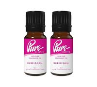 Pure Scented 20ml Fragrance Oils - 2 x 10ml Suitable for Candles, Soaps, Slime, Diffusers, Cosmetics, Wax Melts, Designer (2 x 10ml, Bubblegum)