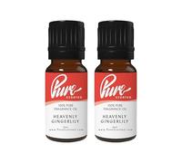 Pure Scented 20ml Fragrance Oils - 2 x 10ml Suitable for Candles, Soaps, Slime, Diffusers, Cosmetics, Wax Melts, Designer (2 x 10ml, Heavenly Gingerlily)