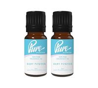 Pure Scented 20ml Fragrance Oils - 2 x 10ml Suitable for Candles, Soaps, Slime, Diffusers, Cosmetics, Wax Melts, Designer (2 x 10ml, Baby Powder)