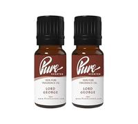 Pure Scented 20ml Fragrance Oils - 2 x 10ml Suitable for Candles, Soaps, Slime, Diffusers, Cosmetics, Wax Melts, Designer (2 x 10ml, Lord George)
