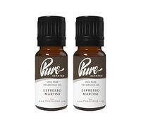 Pure Scented 20ml Fragrance Oils - 2 x 10ml Suitable for Candles, Soaps, Slime, Diffusers, Cosmetics, Wax Melts, Designer (2 x 10ml, Espresso Martini)