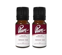 Pure Scented 20ml Fragrance Oils - 2 x 10ml Suitable for Candles, Soaps, Slime, Diffusers, Cosmetics, Wax Melts, Designer (2 x 10ml, Rouge)