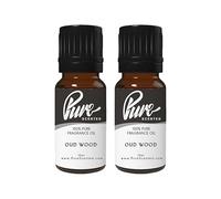 Pure Scented 20ml Fragrance Oils - 2 x 10ml Suitable for Candles, Soaps, Slime, Diffusers, Cosmetics, Wax Melts, Designer (2 x 10ml, Dark Wood)