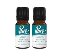 Pure Scented 20ml Fragrance Oils - 2 x 10ml Suitable for Candles, Soaps, Slime, Diffusers, Cosmetics, Wax Melts, Designer (2 x 10ml, Mint Choc Chip Ice Cream)