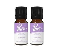 Pure Scented 20ml Fragrance Oils - 2 x 10ml Suitable for Candles, Soaps, Slime, Diffusers, Cosmetics, Wax Melts, Designer (2 x 10ml, Cupcake)