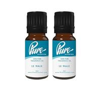 Pure Scented 20ml Fragrance Oils - 2 x 10ml Suitable for Candles, Soaps, Slime, Diffusers, Cosmetics, Wax Melts, Designer (2 x 10ml, The Male)