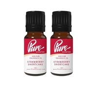 Pure Scented 20ml Fragrance Oils - 2 x 10ml Suitable for Candles, Soaps, Slime, Diffusers, Cosmetics, Wax Melts, Designer (2 x 10ml, Strawberry Shortcake)