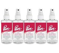 Pure Scented 500ml Room & Fabric Sprays 5 x 100ml Suitable For Home, Car, Caravan, Work, Gym Bags, Odour Eliminators (5 x 100ml, Pink Grapefruit)