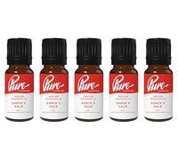 Pure Scented 50ml Fragrance Oils - 5 x 10ml Suitable for Candles, Soaps, Slime, Diffusers, Cosmetics, Wax Melts, Designer (5 x 10ml, Santa's Sack)
