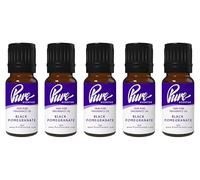 Pure Scented 50ml Fragrance Oils - 5 x 10ml Suitable for Candles, Soaps, Slime, Diffusers, Cosmetics, Wax Melts, Designer (5 x 10ml, Black Pomegranate)