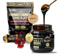 Pure Shilajit Wellness Bundle - Gold Grade Shilajit Gummies (60 ct) + Natural Resin Extract (40g) - with Ashwagandha, Fulvic Acid & 85+ Trace Minerals - No Sugar Added - Energy, Vitality & Wellness