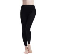 Pure Silk Knit Women Underwear Long Johns Bottom Only[US6,Black]
