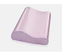 Pure Silk Pillowcase Mulberry Silk 25 Mm Champagne Pink Purple Colors Double Latex Pillow Cases 30x50 Cm Or 40x60 2 PCs(Light purple,Size B 40 x 60 cm)