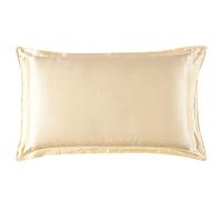 Pure Silk Pillowcase Natural Mulberry Silk Pillowcase Envelope 48X74CM Bedding Pillows Case New Multicolor Soft Comfortable(Light yellow,48X74CM single side)