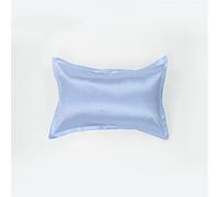 Pure Silk Pillowcase Nature Mulberry Silk 19mm Satin Light Blue Pillowcases Pillow Cases Envelope Closure Standard