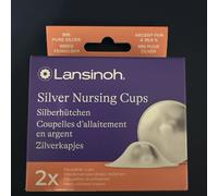 Lansinoh Silver Nipple Cups - 999 Sterling Nickel Free Silver Nipple Shields for Breastfeeding - Naturally Protects and Helps Heal Sore Nipples - Postpartum - Breast Feeding Essentials