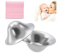 Pure Silver Nipple Shields for Breastfeeding, 2PCS Silver Nursing Cups to Protect and Soothe Sore Nipples, Silver Cups Breastfeeding Fits Nursing Newborns Post Partum Essentials (Regular)