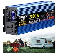 Pure Sine Wave Inverter 12V 24V 48V 60V 72V to 230V, 2200W-8500W, Power Inverter with European Socket and LCD Voltage Display
